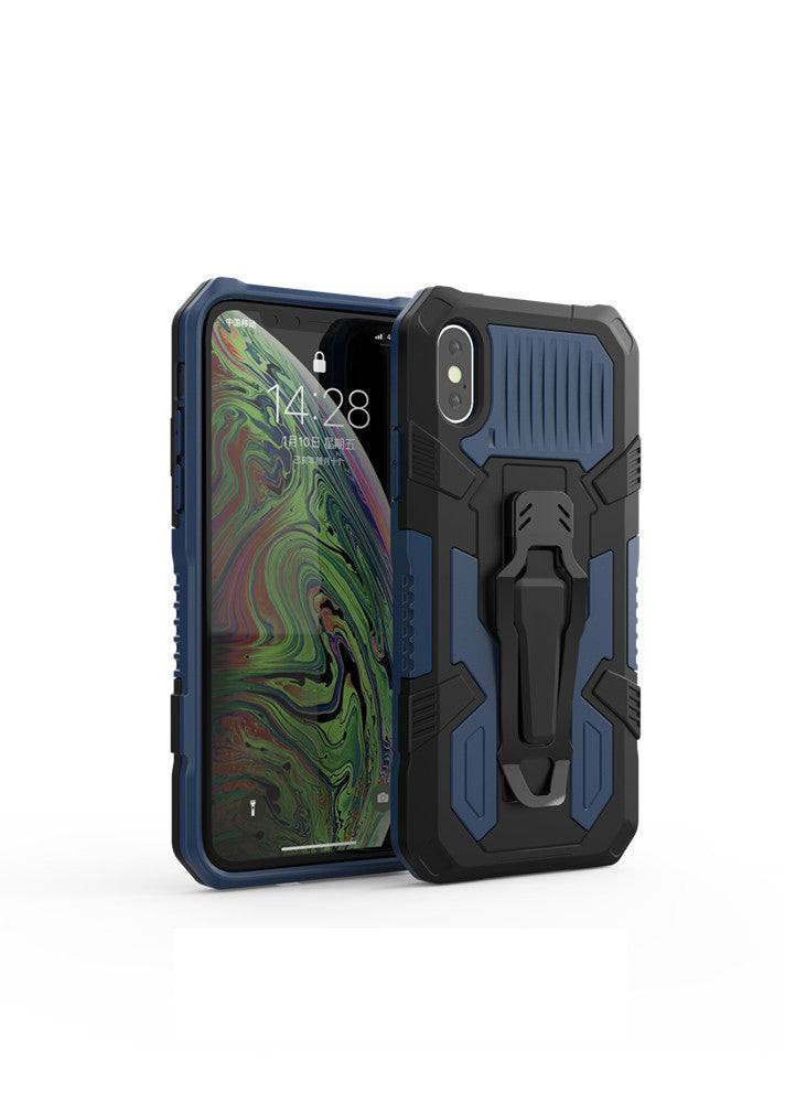 HKM-107411 Two-in-One Mobile Phone Case with Magnetic Back Clip and Kickstand for Samsung, Apple, OPPO, vivo, Huawei, Motorola, and Xiaomi