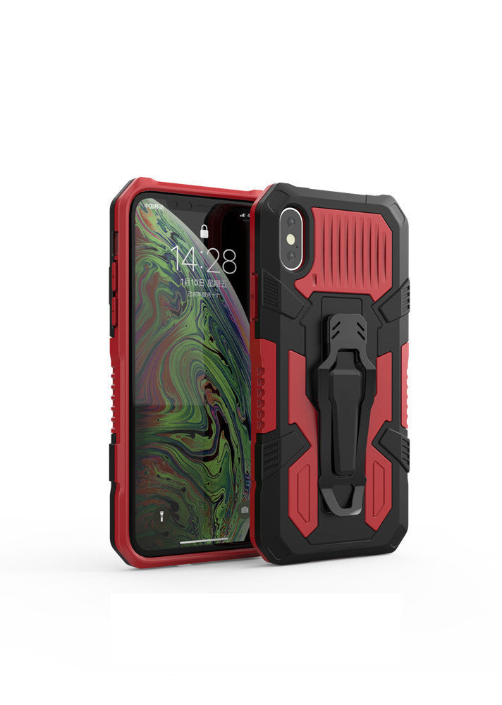 HKM-107411 Two-in-One Mobile Phone Case with Magnetic Back Clip and Kickstand for Samsung, Apple, OPPO, vivo, Huawei, Motorola, and Xiaomi