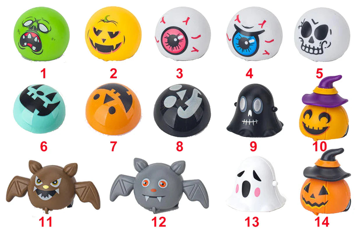 HKM-107731 Halloween Classic Wind-up Toys Gift Set – Colorful Novelty Accessories for All Ages