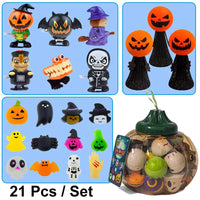 HKM-107731 Halloween Classic Wind-up Toys Gift Set – Colorful Novelty Accessories for All Ages