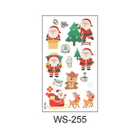 HKM-107923 Luminous Tattoo Sticker - Waterproof Santa Claus Design for Parties and Home Decor