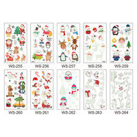 HKM-107923 Luminous Tattoo Sticker - Waterproof Santa Claus Design for Parties and Home Decor