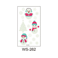 HKM-107923 Luminous Tattoo Sticker - Waterproof Santa Claus Design for Parties and Home Decor
