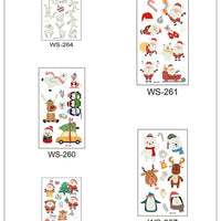 HKM-107923 Luminous Tattoo Sticker - Waterproof Santa Claus Design for Parties and Home Decor