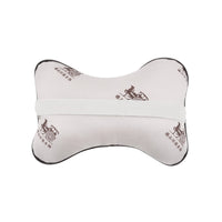 HKM-107987 Car Seat Bone Pillow - PVC Leather Headrest with 100% Cotton Filling for Comfort and Support