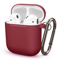 HKM-108051 Silicone Dust Plug & Soft Cover for iPhone & AirPods (1st/2nd Gen) - Simple Pure Color Design