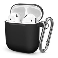 HKM-108051 Silicone Dust Plug & Soft Cover for iPhone & AirPods (1st/2nd Gen) - Simple Pure Color Design
