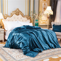 HKM-108307 Sophisticated Summer Bare Ice Silk Quilt Cover Set - Multiple Elegant Colors Available