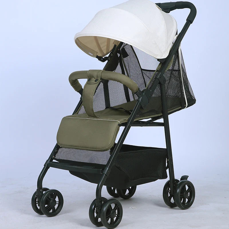 KTX-108499 Compact One-Hand Folding Baby Stroller for Infants and Toddlers Ages 0-3 Years