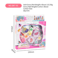 HKM-108563 Children's Non-Toxic Simulation Makeup Set for Girls Ages 3+ - Fun Cosmetic Play Box