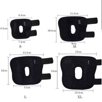 HKM-108627 Anti-Licking Dog Bandage – Adjustable Joint Support in Black, Sizes S to XL