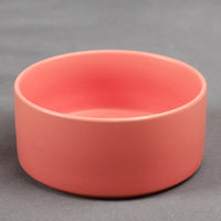 HKM-108819 Stylish Bamboo Wood Frame Ceramic Pet Bowl in Monochrome Colors