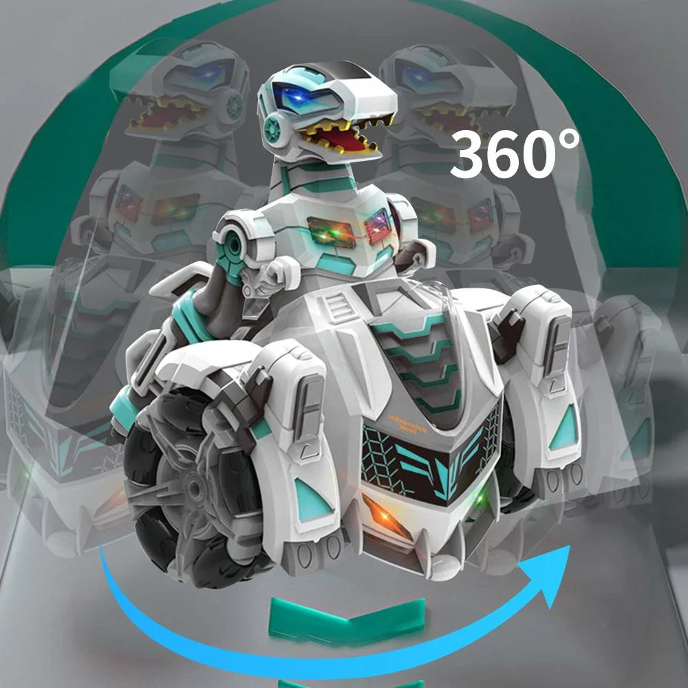 HKM-108883 Remote Control Dinosaur Deformation Stunt Car for Kids, Interactive RC Toy, Ages 5 and Up