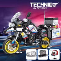 HKM-108947 1/6 Scale Technic Motorcycle Building Block Set - 1424 Pieces, Modern Bricks for Ages 2 and Up