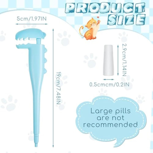 HKM-109075 2 Pcs Pet Pill Shooter For Cat Dog Pill Shooter Pet Pill Dispenser Cat Pill Gun Oral Tablet Capsule Silicone Syringes With Soft Tip For Cats Dogs Small Animals