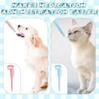 HKM-109075 2 Pcs Pet Pill Shooter For Cat Dog Pill Shooter Pet Pill Dispenser Cat Pill Gun Oral Tablet Capsule Silicone Syringes With Soft Tip For Cats Dogs Small Animals