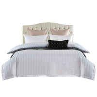 HKM-109139 Cotton Hotel Quilt Cover Set for Bed and Breakfast Comfort