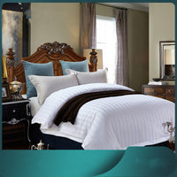 HKM-109139 Cotton Hotel Quilt Cover Set for Bed and Breakfast Comfort