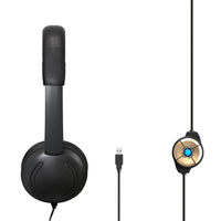 HKM-109203 Professional Noise Reduction Earphone with Microphone and USB Interface, 1.8m Cable, High Sensitivity