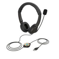 HKM-109203 Professional Noise Reduction Earphone with Microphone and USB Interface, 1.8m Cable, High Sensitivity