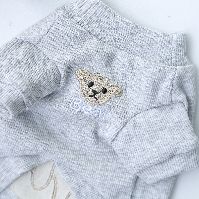 HKM-109267 Embroidered Bear Pet Shirt in Various Colors and Sizes