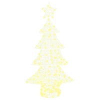 HKM-109267 Warm White LED Acrylic Christmas Tree Decoration with 160 LEDs - 150 cm