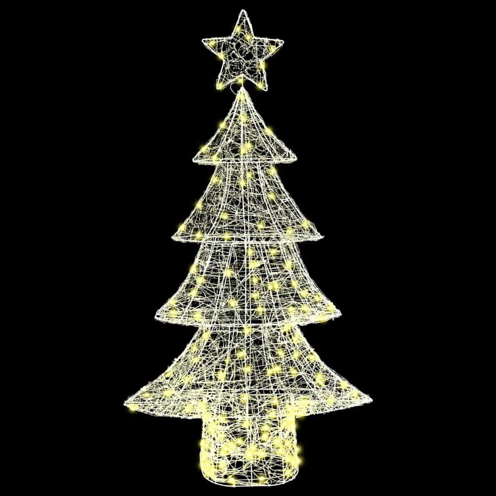 HKM-109267 Warm White LED Acrylic Christmas Tree Decoration with 160 LEDs - 150 cm