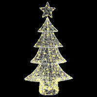 HKM-109267 Warm White LED Acrylic Christmas Tree Decoration with 160 LEDs - 150 cm