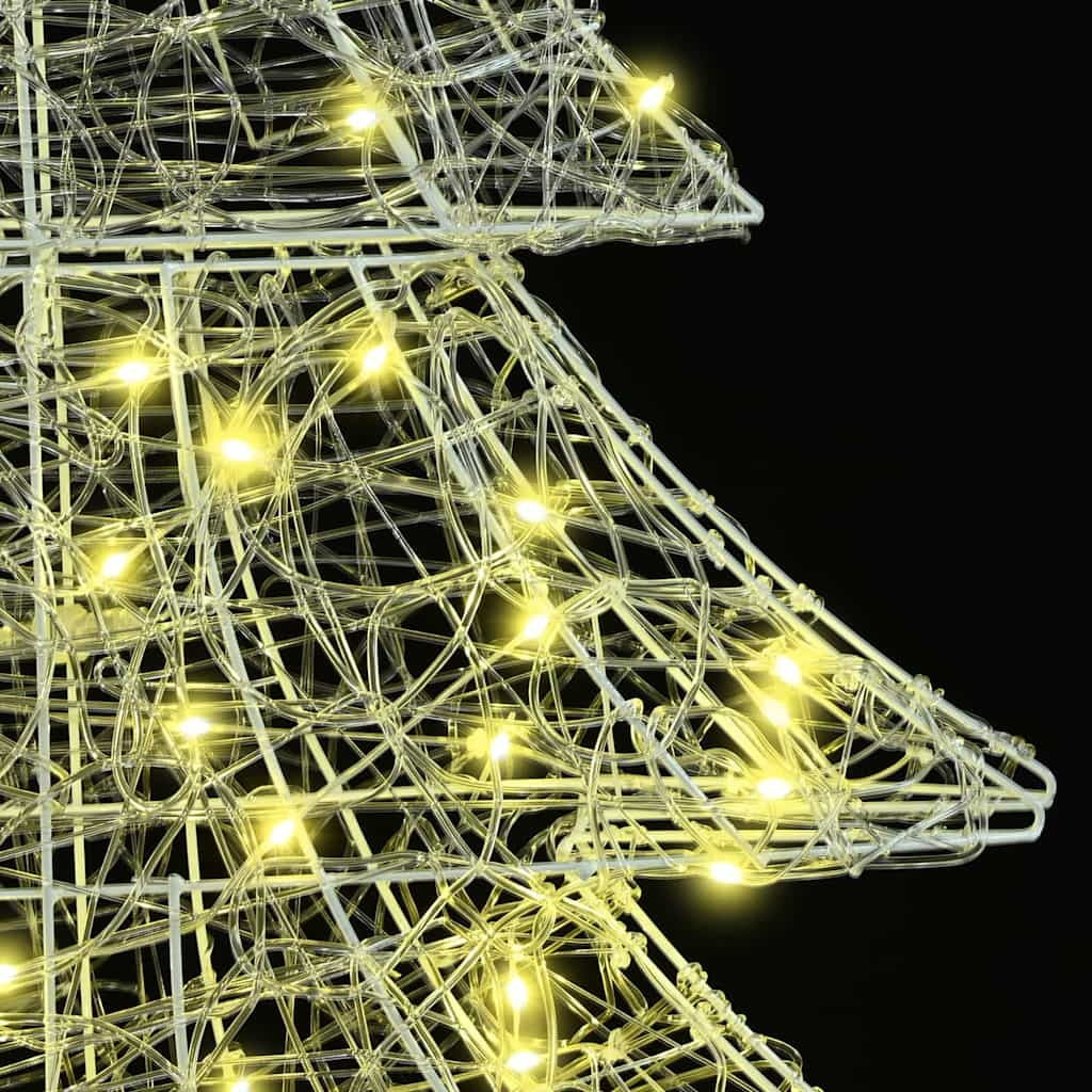 HKM-109267 Warm White LED Acrylic Christmas Tree Decoration with 160 LEDs - 150 cm