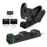 HKM-109331 Dual Battery Charging Kit for Xbox Series X/S Controllers with USB Interface and Overvoltage Protection