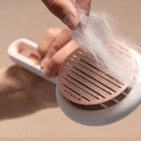 HKM-109395 Automatic Pet Hair Remover Grooming Comb for Dogs and Cats with Comfortable Grip and High-Density Pin Teeth