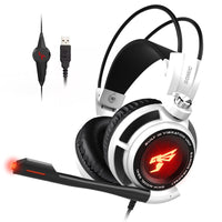 HKM-109523 Over-Ear Wired Gaming Headset with Noise-Canceling Microphone and High-Quality Sound