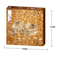 HKM-109587 Countdown Christmas Decoration Set Blind Box - 24 Random Jewelry Pieces Including Necklaces, Rings, and Ear Studs for Teens (Ages 7-14)