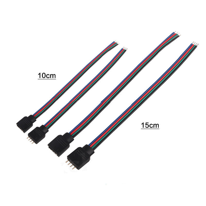 HKM-109651 RGB LED Light Bar Connector Cable with 15cm Pin Line - Male and Female Header Assembly