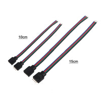 HKM-109651 RGB LED Light Bar Connector Cable with 15cm Pin Line - Male and Female Header Assembly