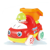 HKM-109715 Mini Friction Inertia Construction Toy Trucks Set - 6 Pcs for Kids Ages 3+