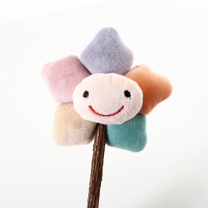 HKM-109907 Plush Molar Chew Stick for Cats – Colorful Fruit and Vegetable Designs