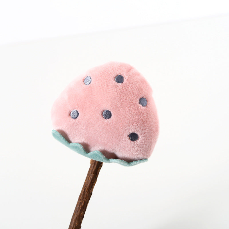 HKM-109907 Plush Molar Chew Stick for Cats – Colorful Fruit and Vegetable Designs