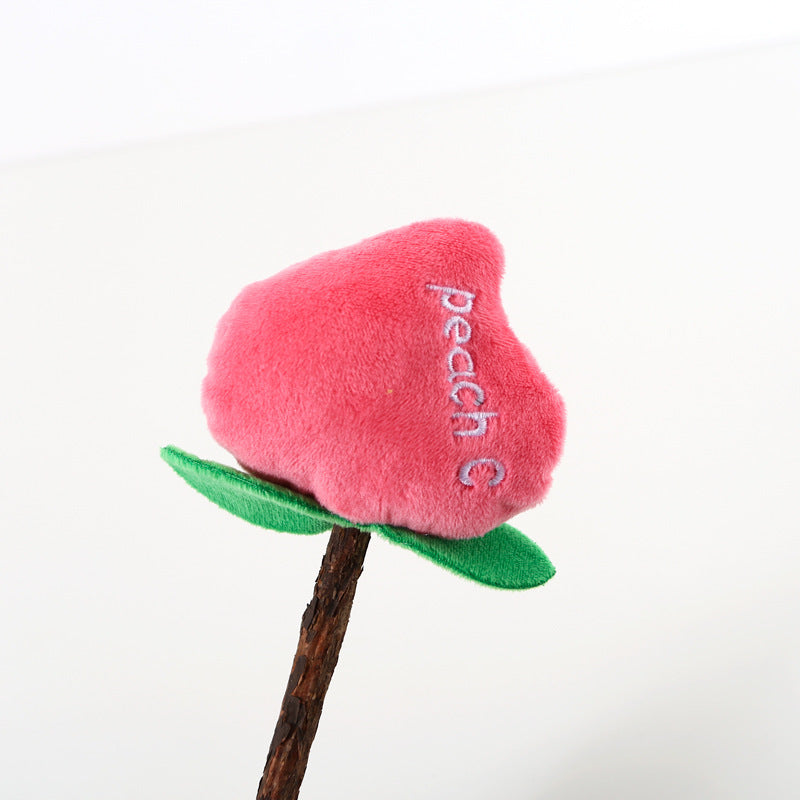 HKM-109907 Plush Molar Chew Stick for Cats – Colorful Fruit and Vegetable Designs