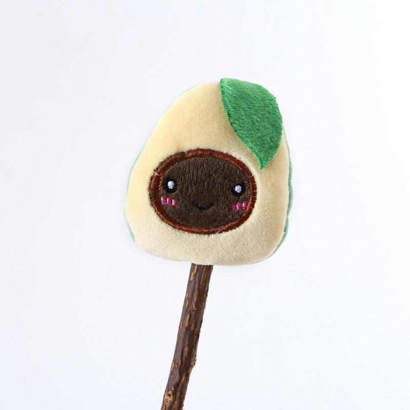 HKM-109907 Plush Molar Chew Stick for Cats – Colorful Fruit and Vegetable Designs