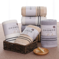 HKM-110035 Absorbent Cotton Towel - 32 Strand Double Silk, Size 37x75cm
