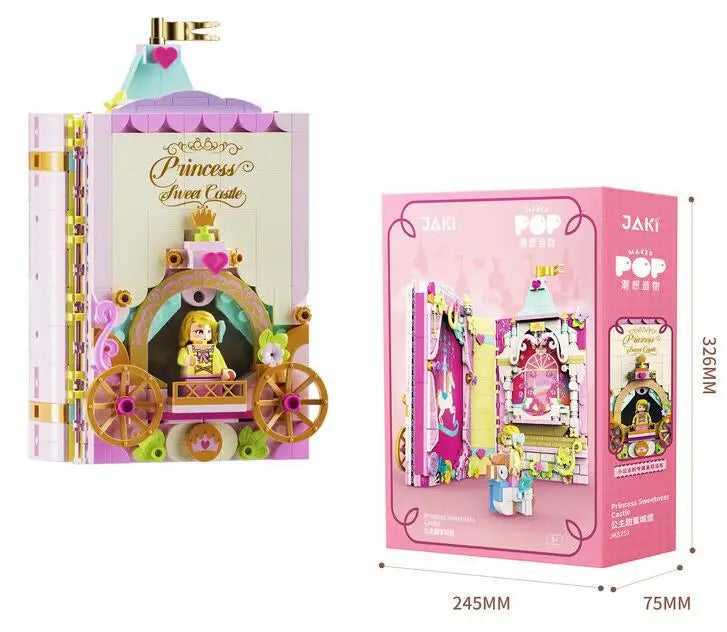 Educational Plastic Building Blocks for Modern Picture Frame Construction, 50-Piece Set, Suitable for Ages 2 and Up