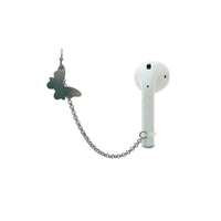 HKM-110355 Universal Anti-Lost Earphone Clips for AirPods - Non-Pierced Titanium Steel Earrings, Geometric Design