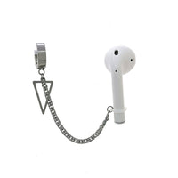 HKM-110355 Universal Anti-Lost Earphone Clips for AirPods - Non-Pierced Titanium Steel Earrings, Geometric Design