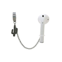 HKM-110355 Universal Anti-Lost Earphone Clips for AirPods - Non-Pierced Titanium Steel Earrings, Geometric Design