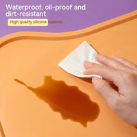HKM-110419 Pet Silicone Placemats for Dogs and Cats - Waterproof and Easy to Clean, Available in Green, Pink, Yellow