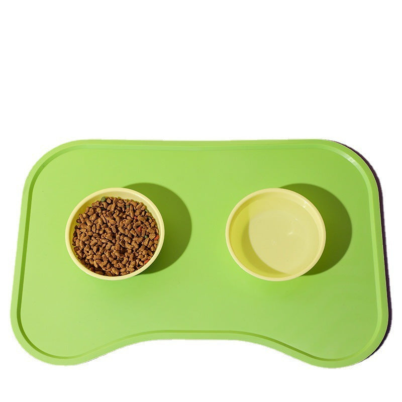 HKM-110419 Pet Silicone Placemats for Dogs and Cats - Waterproof and Easy to Clean, Available in Green, Pink, Yellow