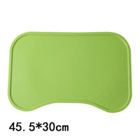 HKM-110419 Pet Silicone Placemats for Dogs and Cats - Waterproof and Easy to Clean, Available in Green, Pink, Yellow