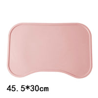 HKM-110419 Pet Silicone Placemats for Dogs and Cats - Waterproof and Easy to Clean, Available in Green, Pink, Yellow