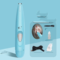 HKM-110547 Rechargeable Pet Paw Hair Trimmer with LED Light and Upgraded Cutter Head for Easy Grooming